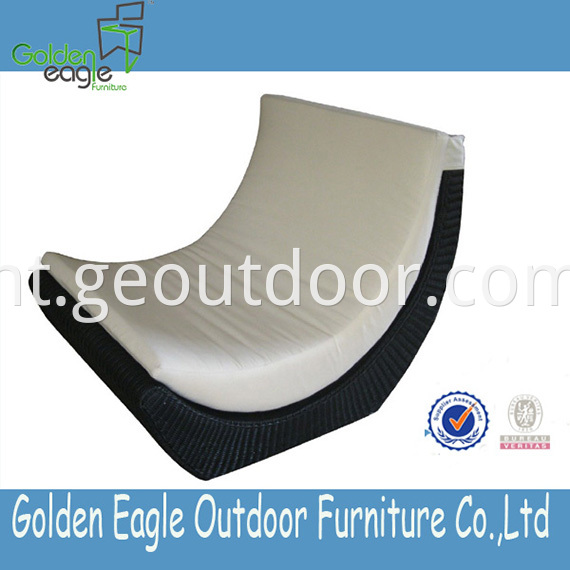 Aluminium Garden Lounger Furniture PE wicker